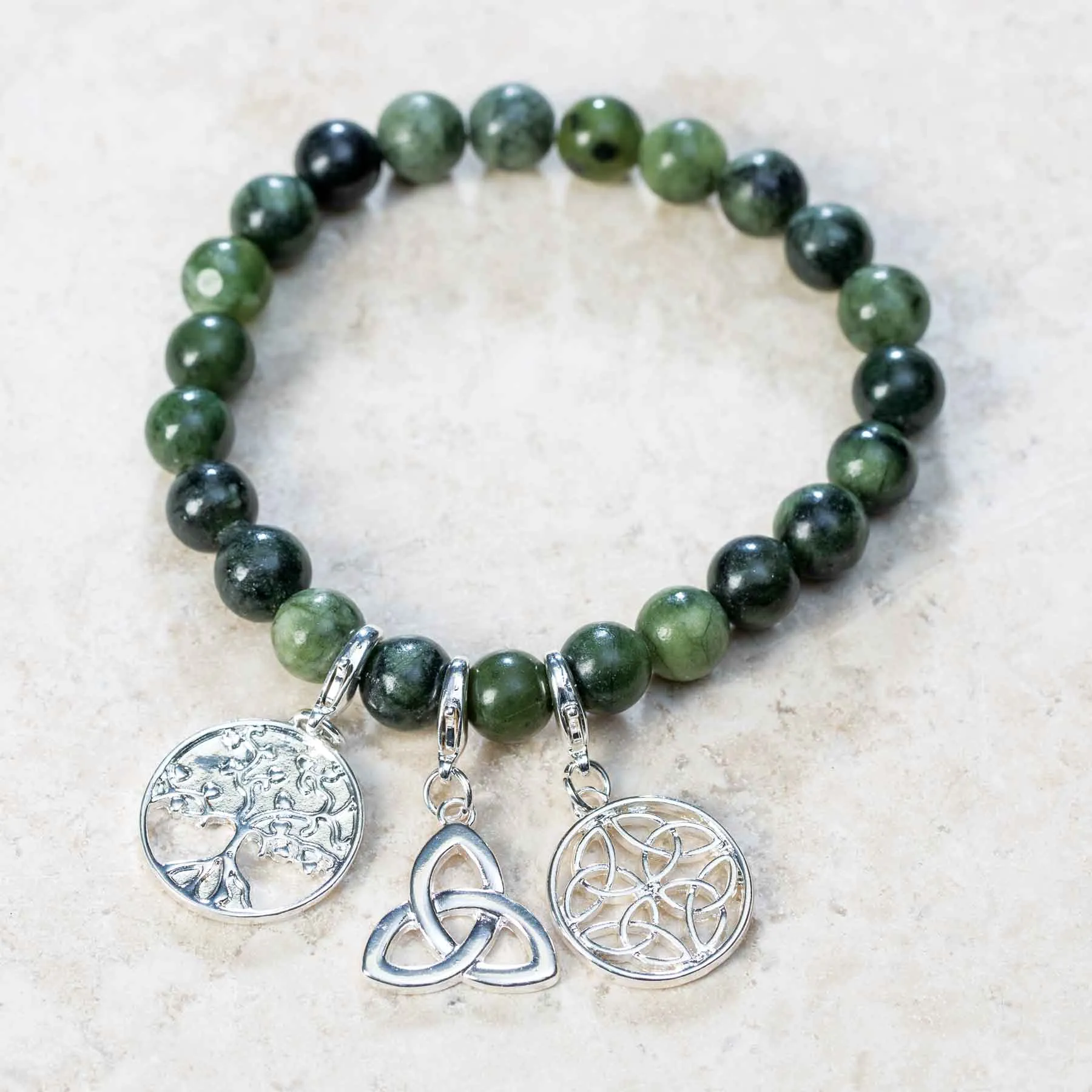 Irish Symbols Connemara Stretch Bracelet