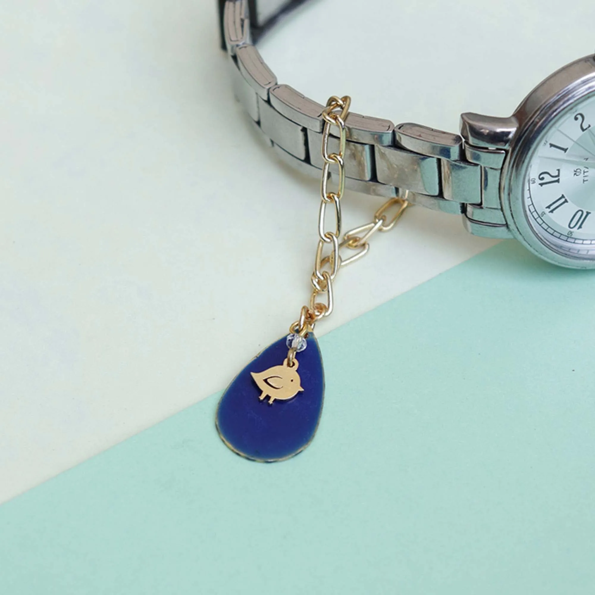 Itty Bitty Bird Watch Charm - Abhika Creations