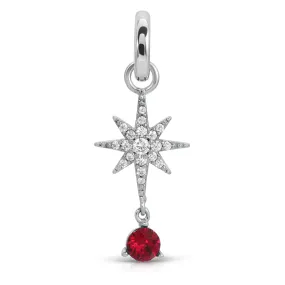 January Garnet Birthstone Charm - Star (Rewards Store)