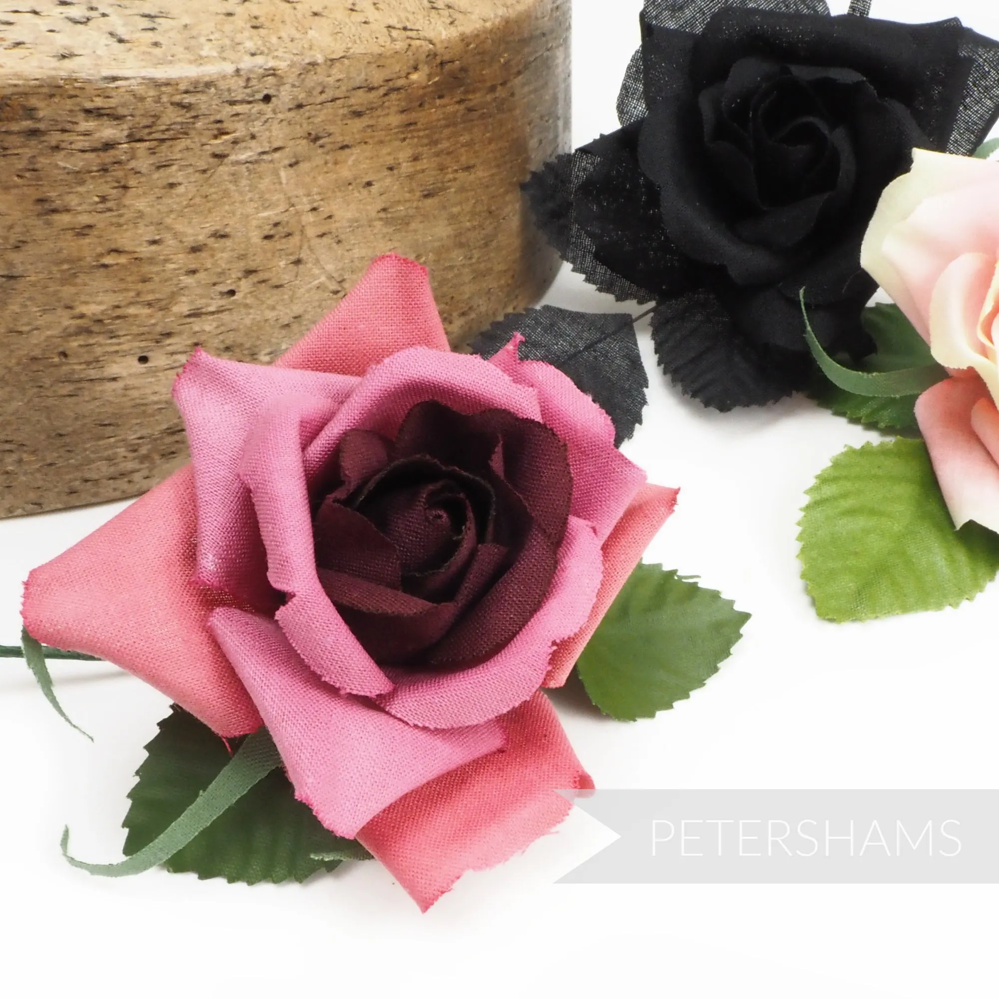 'Jean' Vintage Cotton Rose Millinery Flower Mount