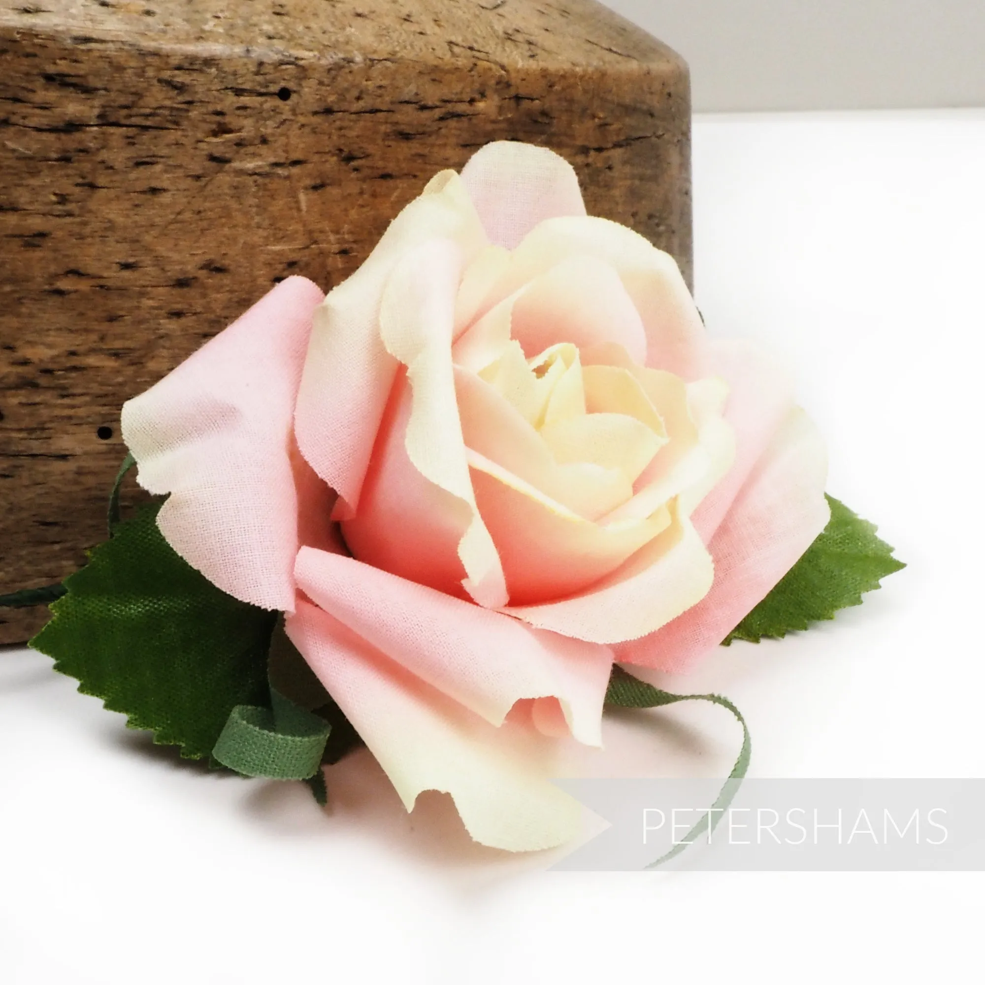 'Jean' Vintage Cotton Rose Millinery Flower Mount