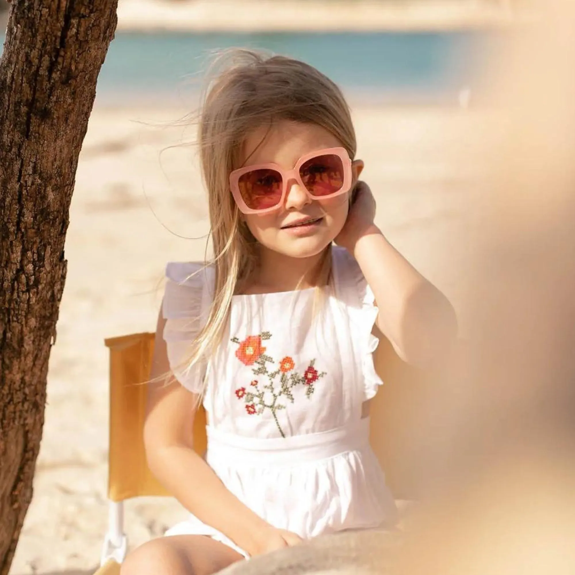 Kids Bella Sunglasses - Milky Pink