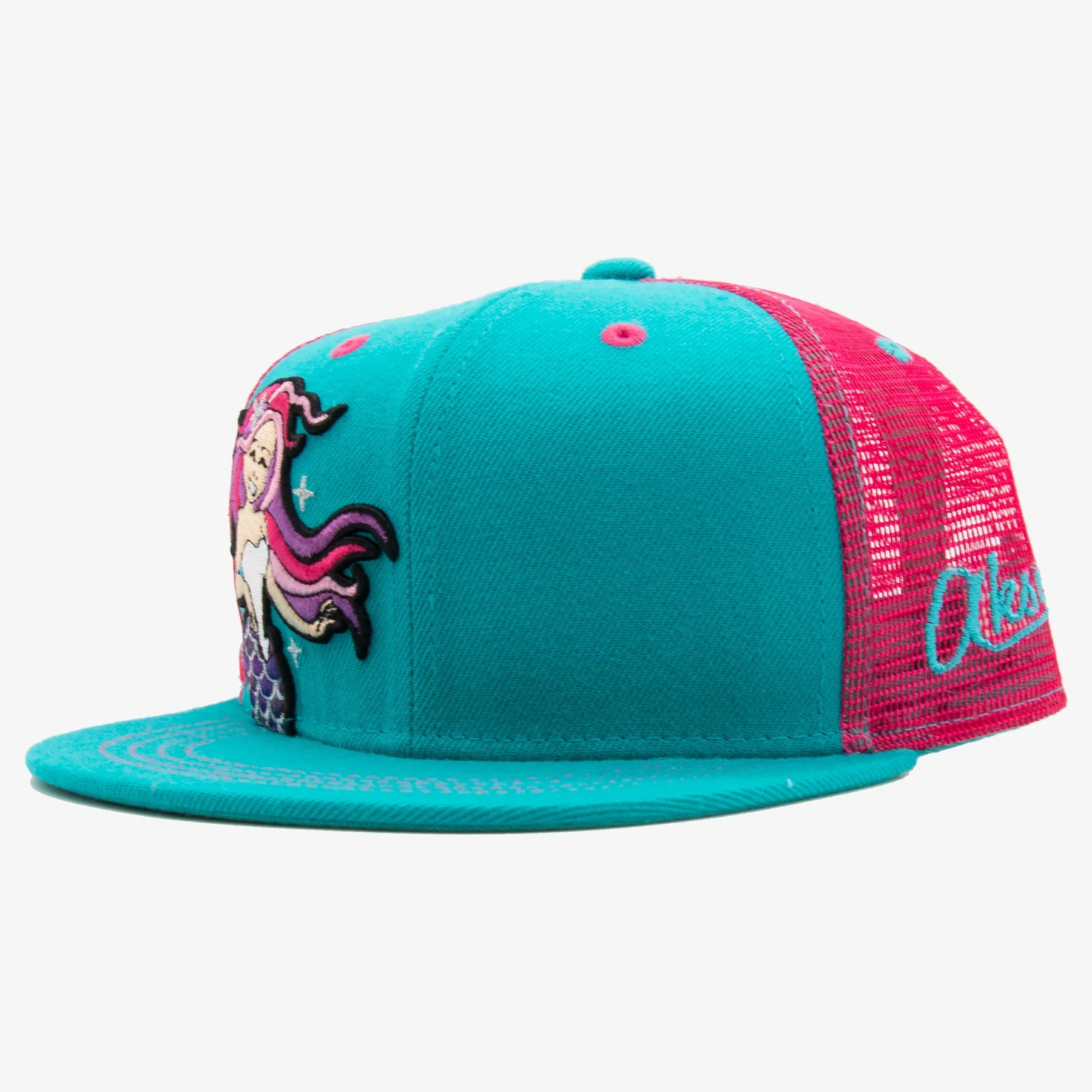 Kids Mermaid Flatbill Snapback Hat