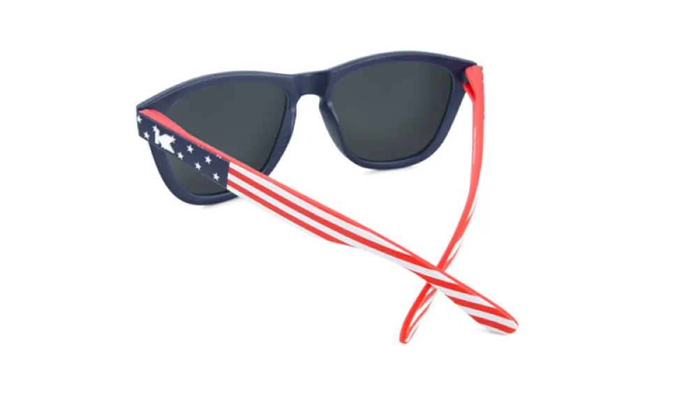 Knockaround Star Spangled Premiums Blue Matte Frame - Blue Moonshine Lens - Polarized Sunglasses