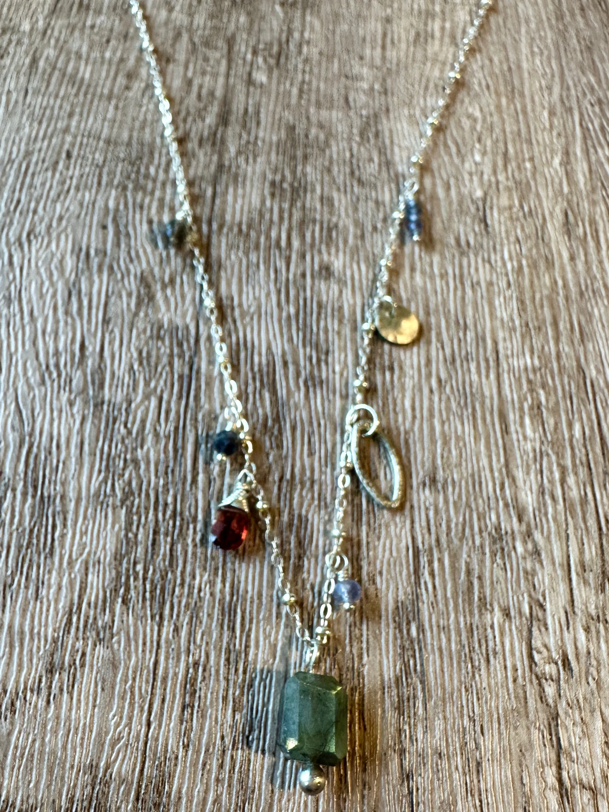 Labradorite Charm Necklace