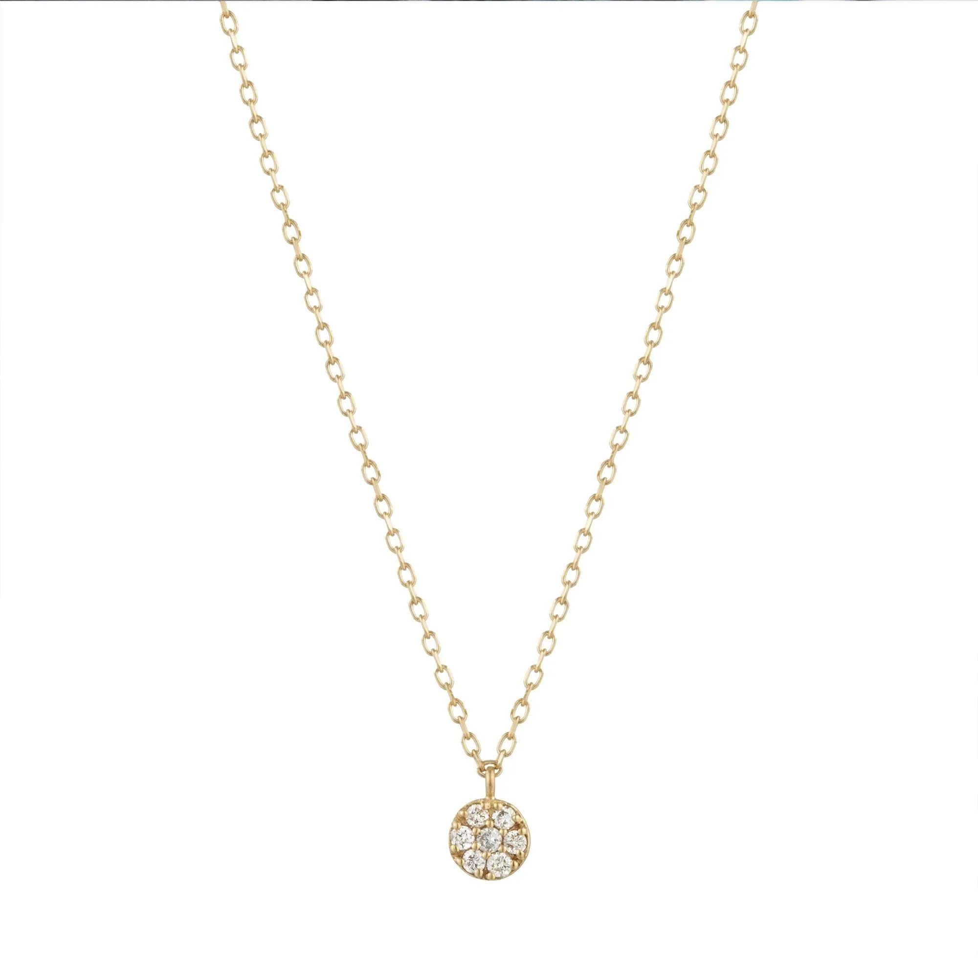 LILY | Diamond Disc Necklace