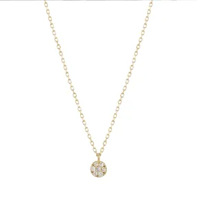 LILY | Diamond Disc Necklace