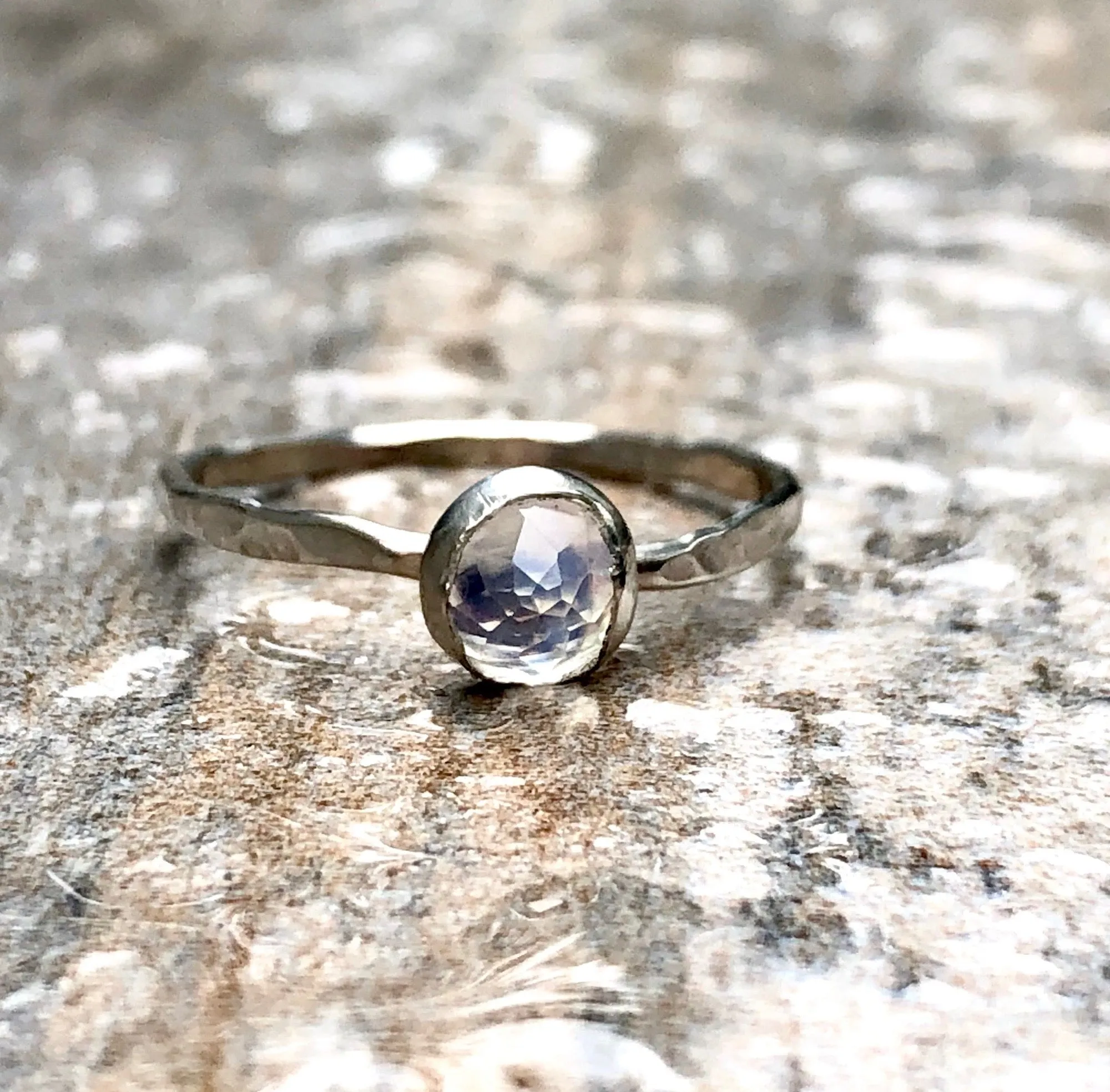 Luna - Moonstone Stacking Ring