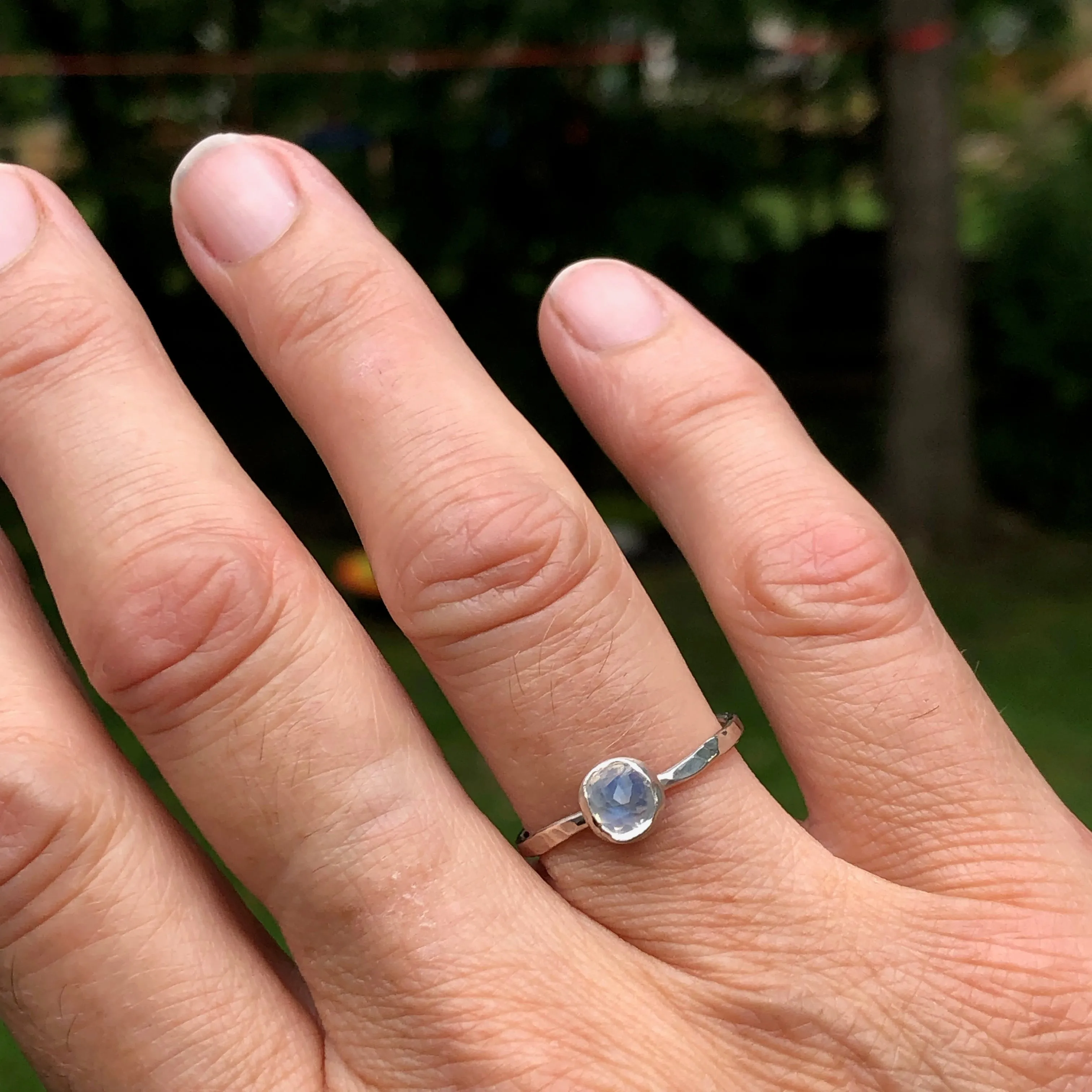 Luna - Moonstone Stacking Ring