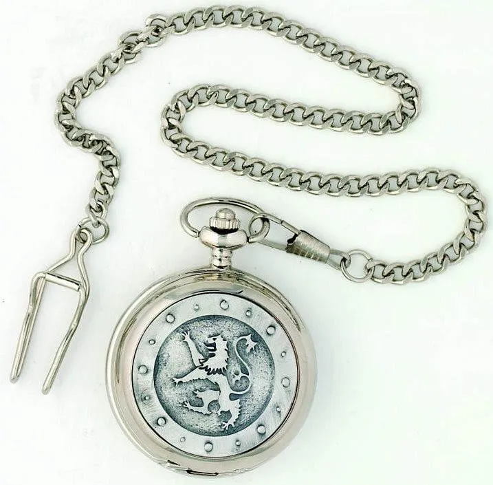 Mechanical Pocket Watch - Lion Rampant