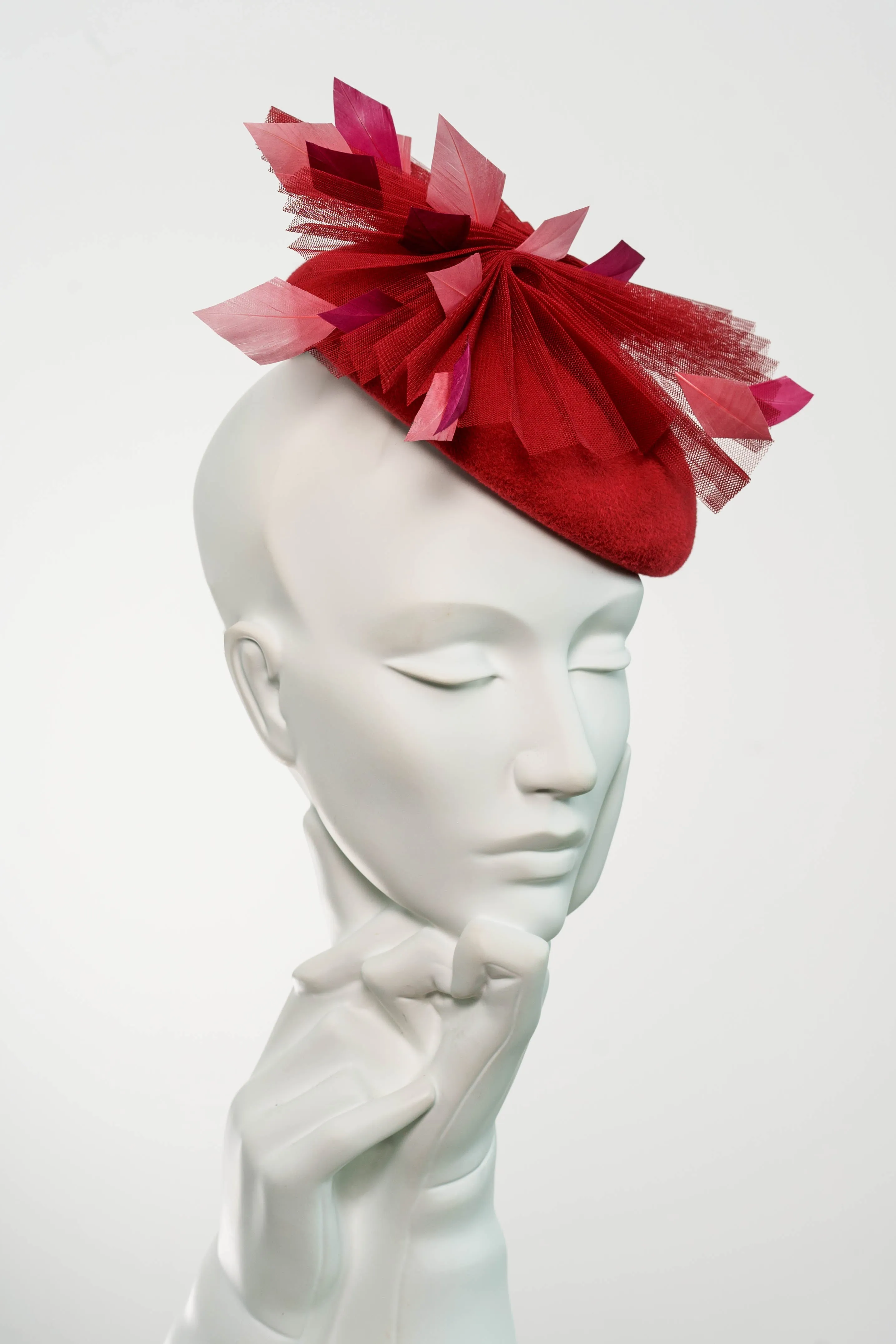 Mini Beret With Pleat - Lolita