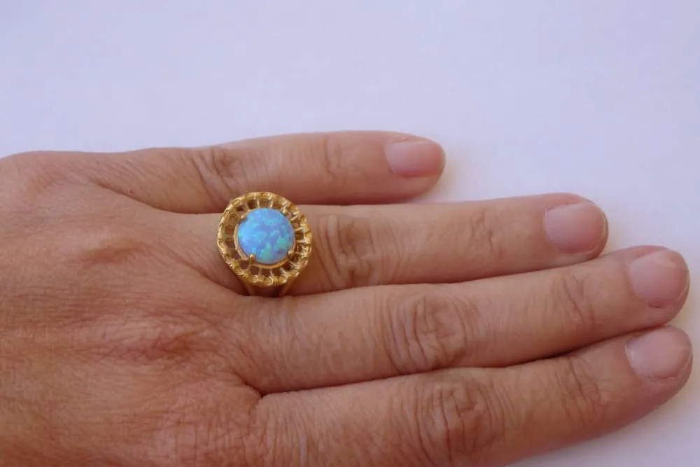 Mint Opal ring