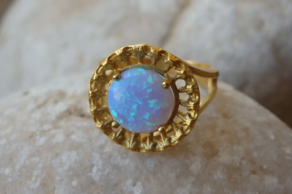 Mint Opal ring