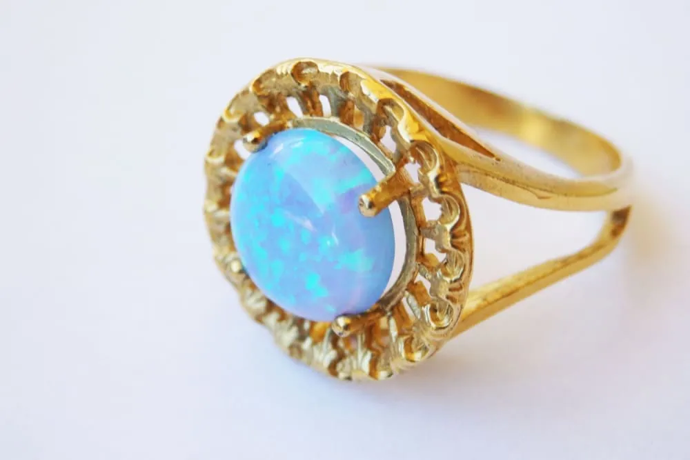 Mint Opal ring