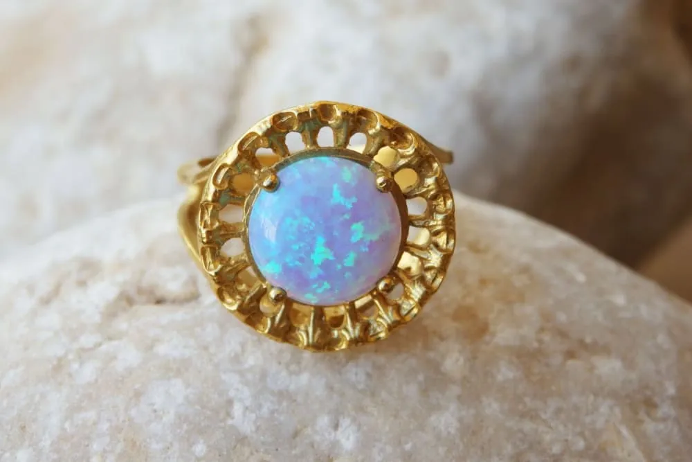 Mint Opal ring