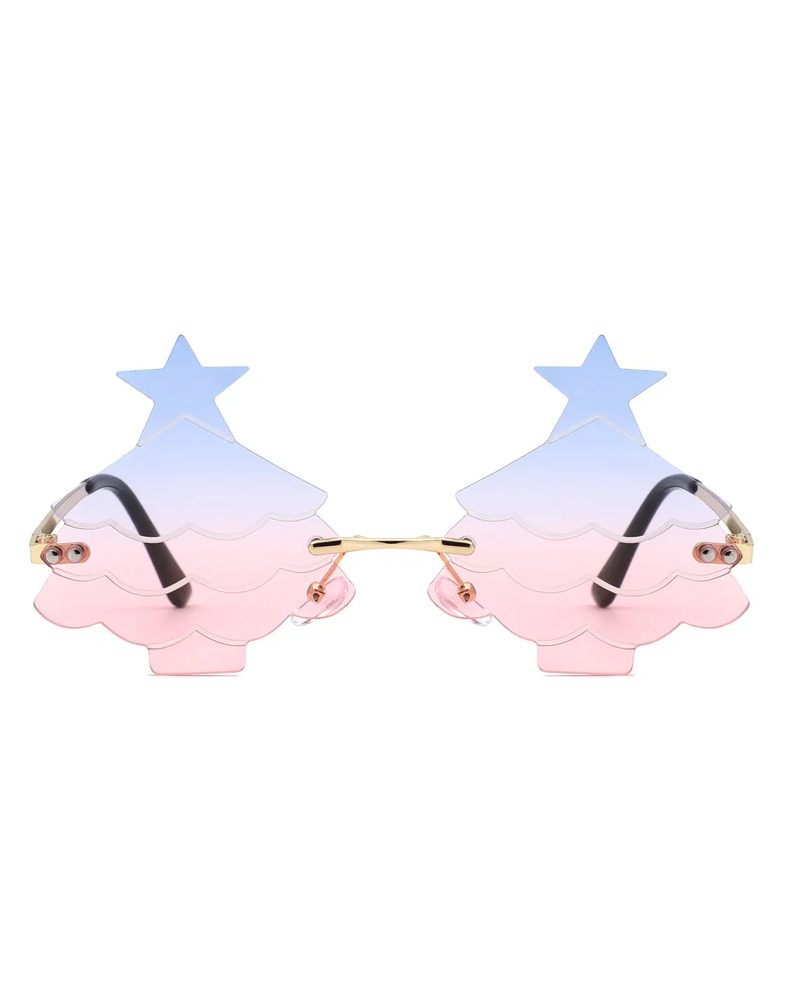 Nyxara - Novelty Christmas Tree Tinted Sunglasses