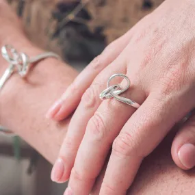 Open Silver Knot Ring