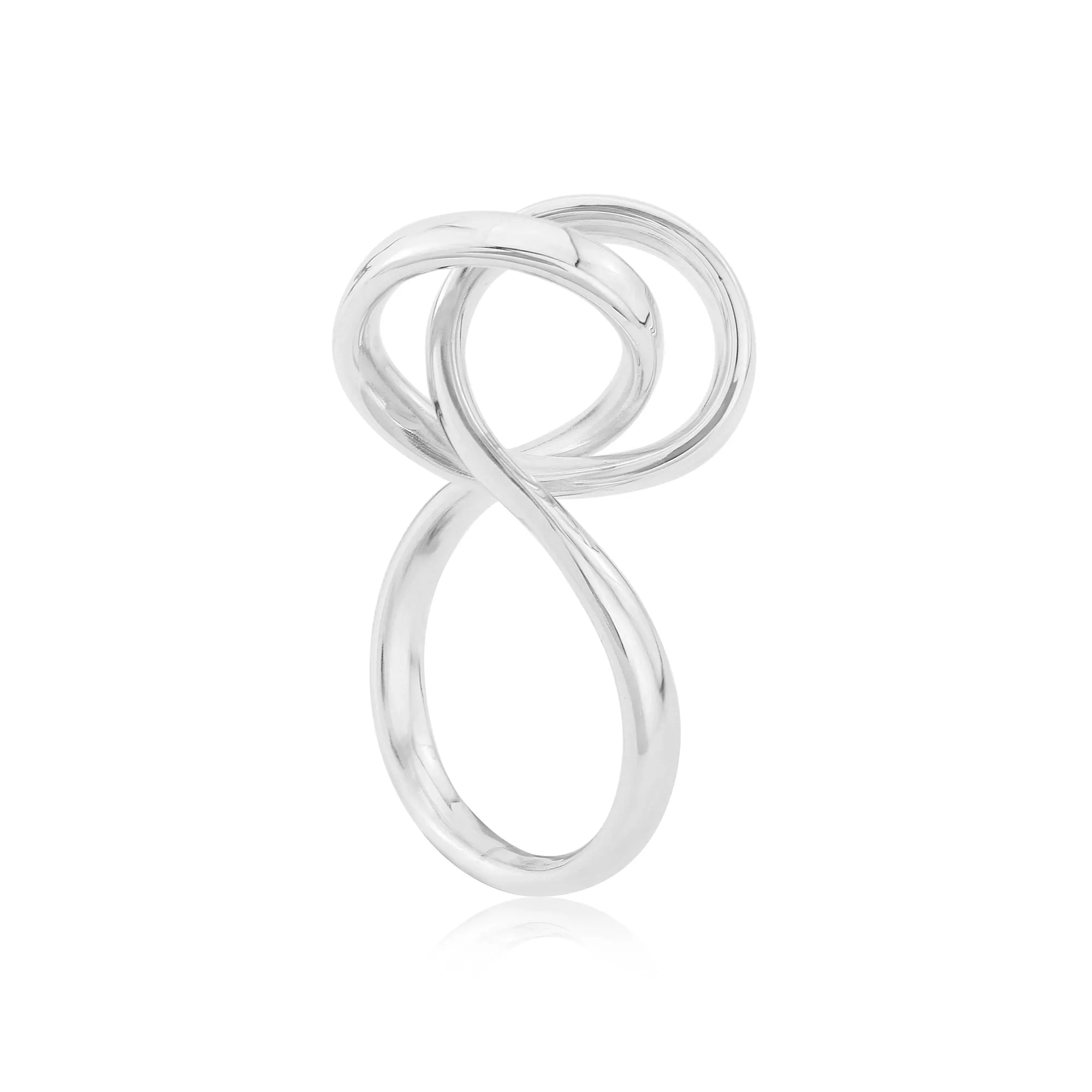 Open Silver Knot Ring