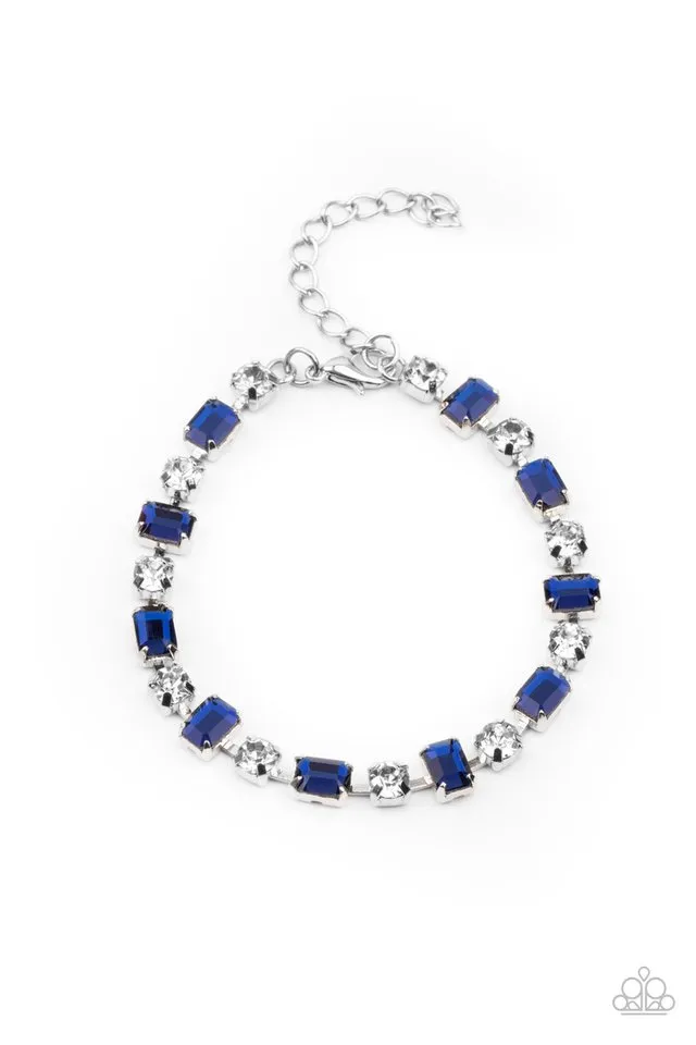 Paparazzi Bracelet ~ Out In Full FIERCE - Blue