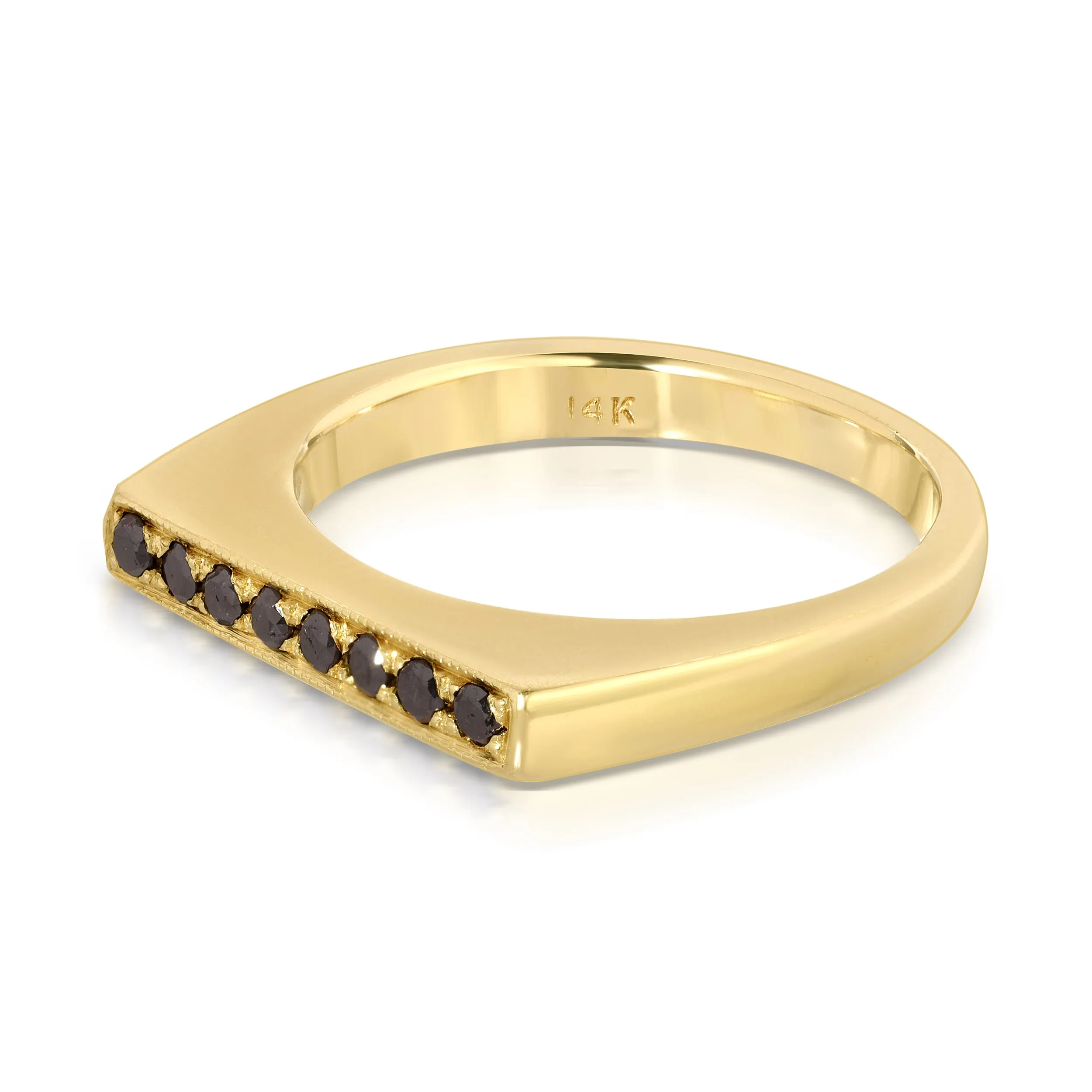 Pave Geo Ring - Black Diamond