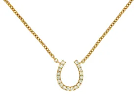 Petite Diamond Horseshoe Necklace