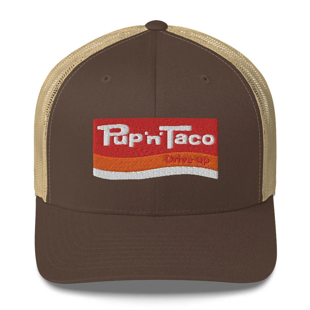 Pup 'n' Taco Hat - Retro 70s Vintage Fast Food Chain Snapback