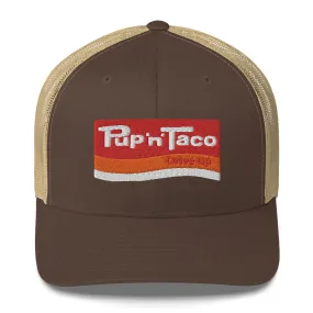 Pup 'n' Taco Hat - Retro 70s Vintage Fast Food Chain Snapback