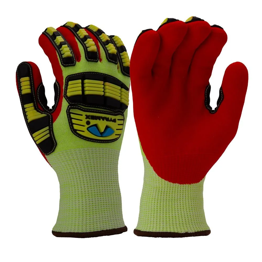 Pyramex Double Dipped Nitrile Coated Insulated Cut Resistant Work Gloves GL612C (1 Pair)