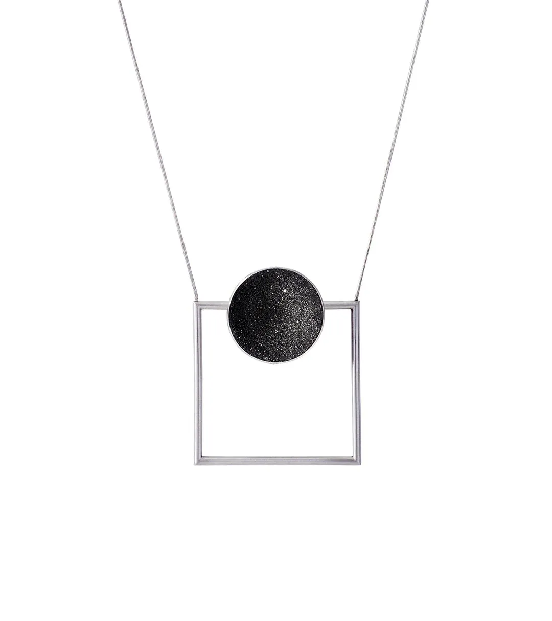 Quadra Minor Necklace with Diamond Dust