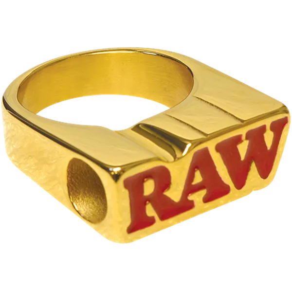 RAW Smokers 24K Gold Plated Ring with tapered Tip hole