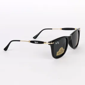 Ray-Ban Luxury Diamond G-15 Lens Black And Gold Sunglasses