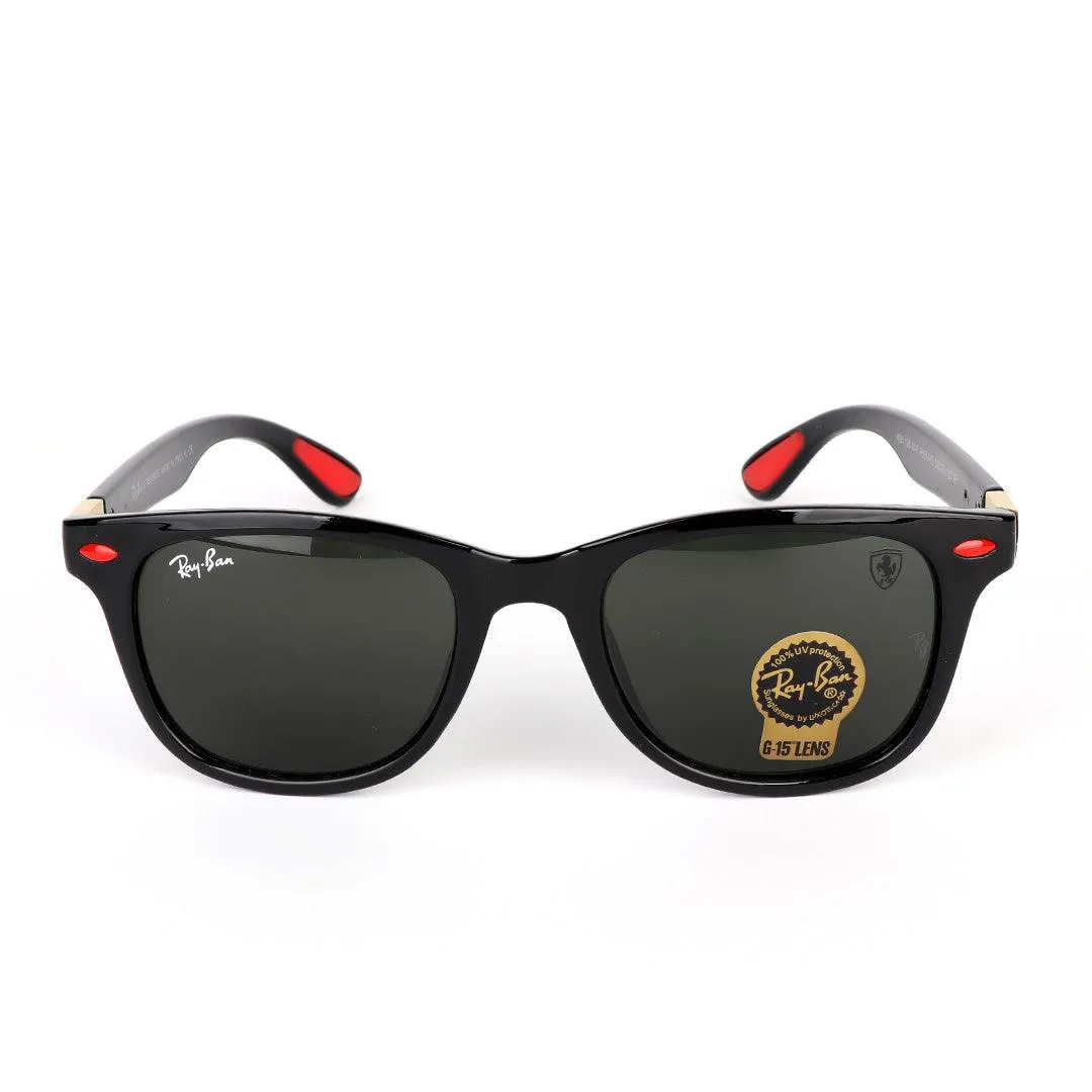 Ray-Ban Uv Protection Shinning Black/Red Sunglasses