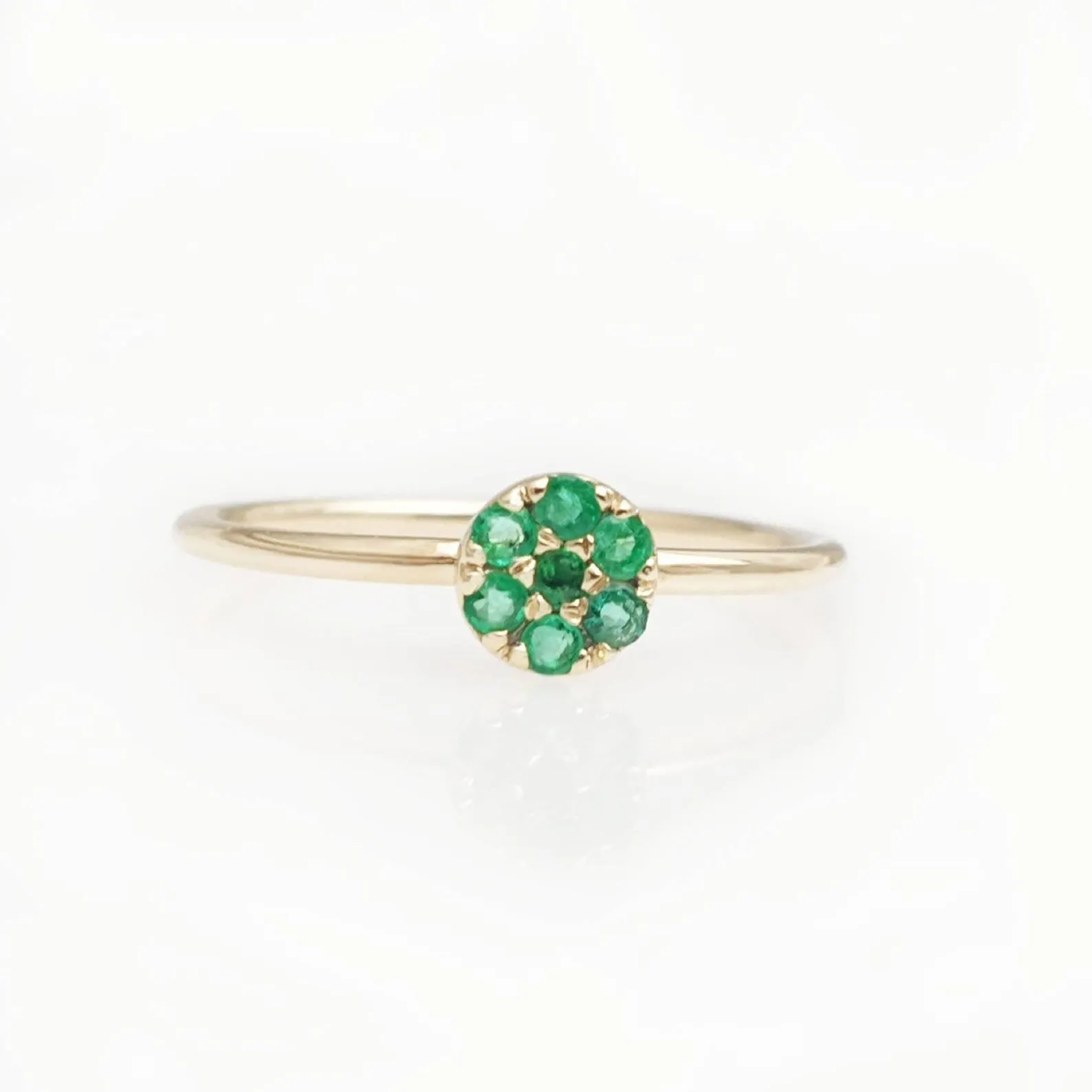 Real Emerald Ring In Solid Gold