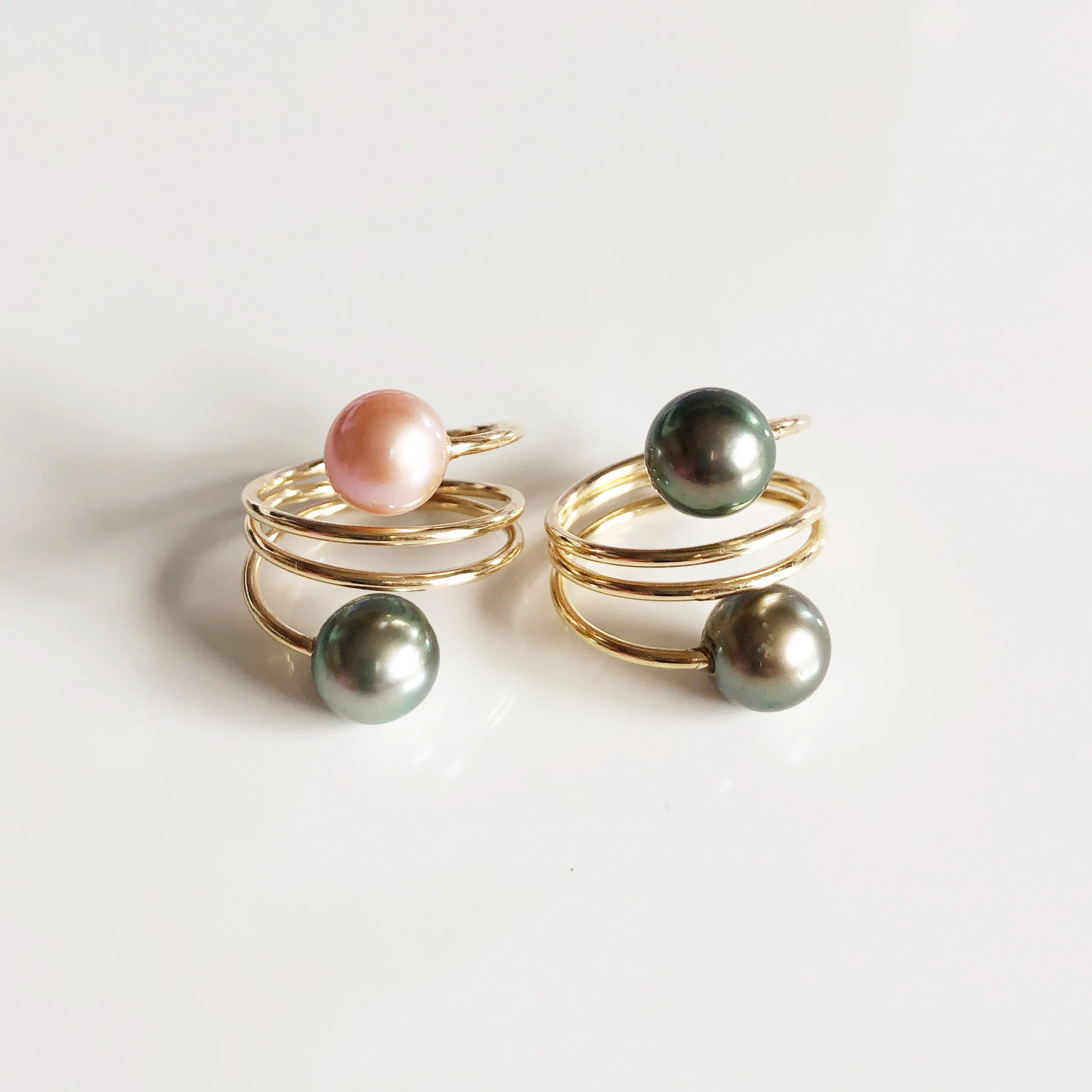 Ring IHILANI- tahitian pearls (R166)