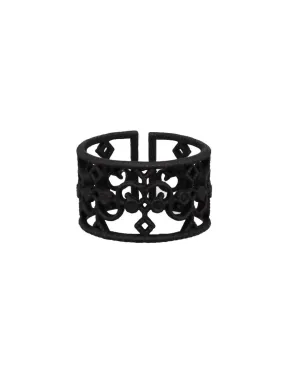 Ring - Scripted Cuff Black