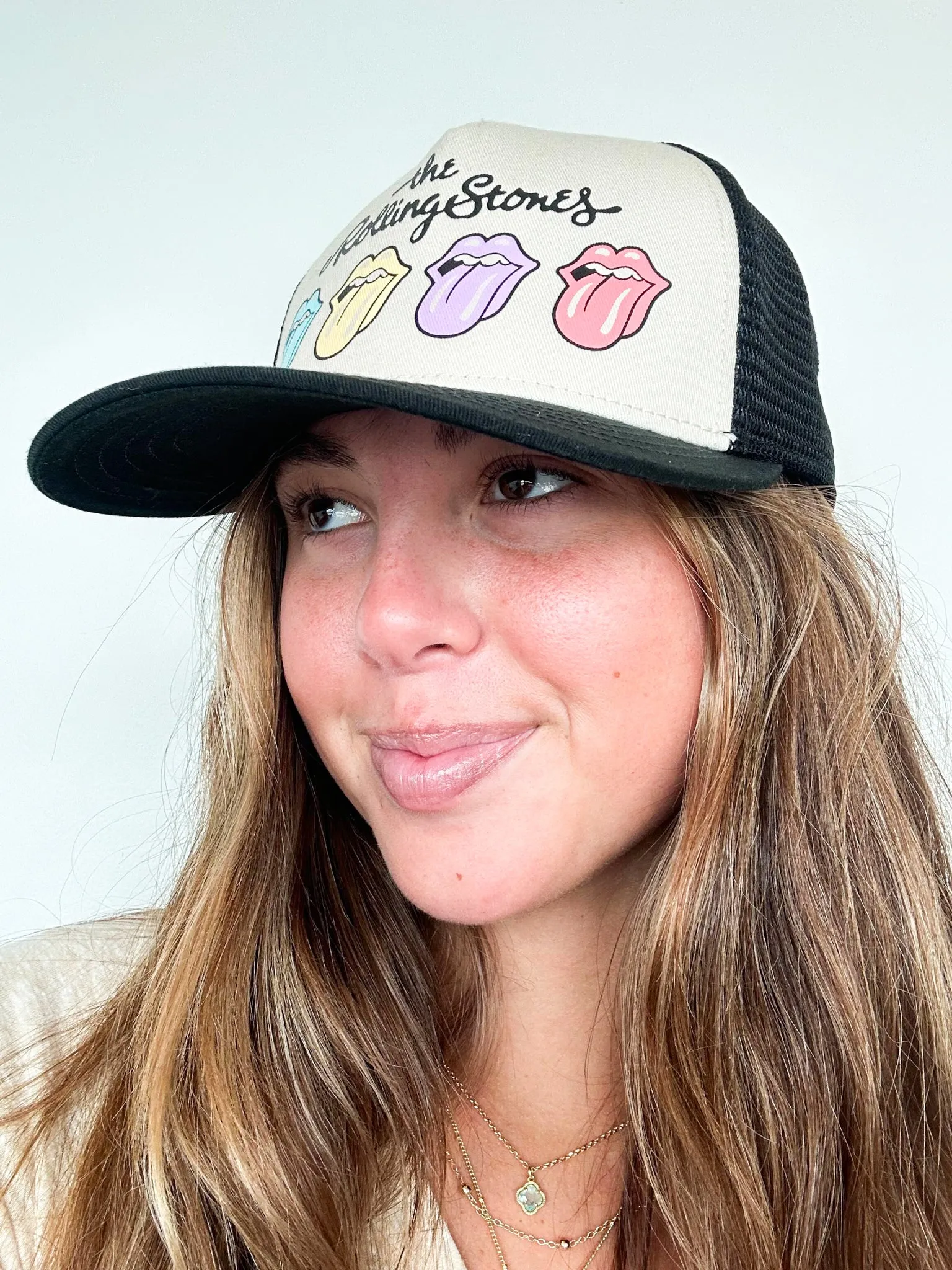 Rolling Stones Wide Brim Trucker Hat