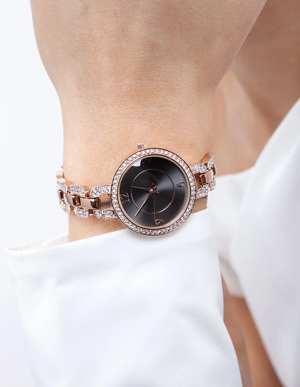 Rose Gold Chain Link Watch