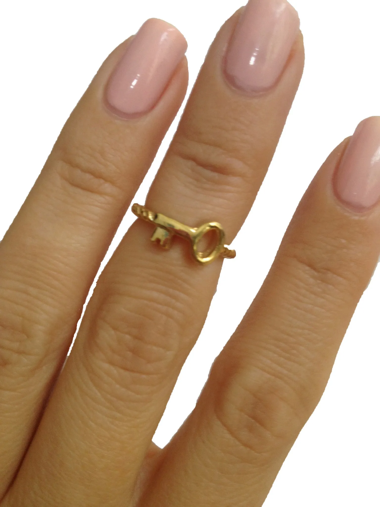 Rose Gold Key Knuckle Ring