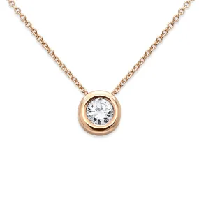 Round Brilliant Diamond Necklace