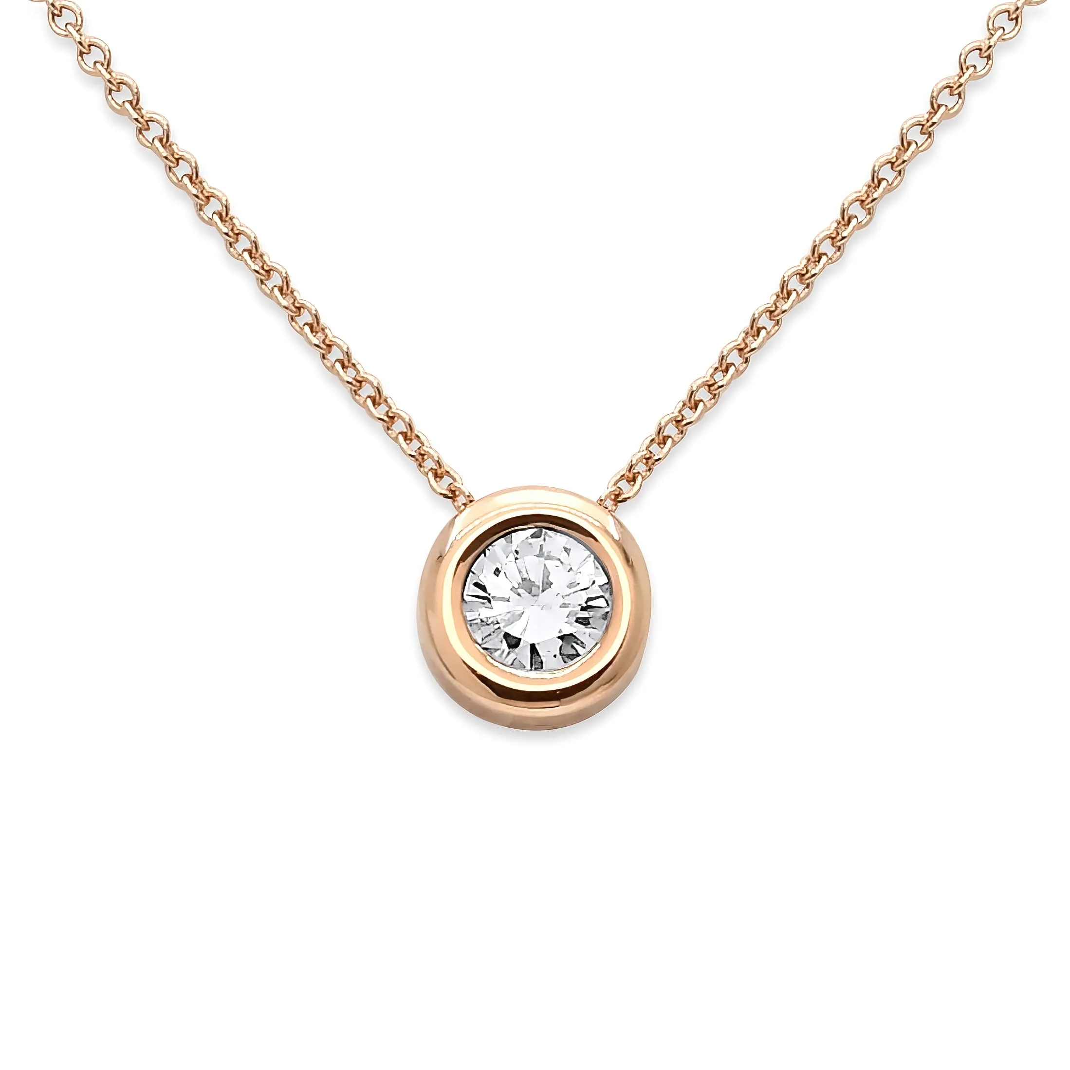 Round Brilliant Diamond Necklace