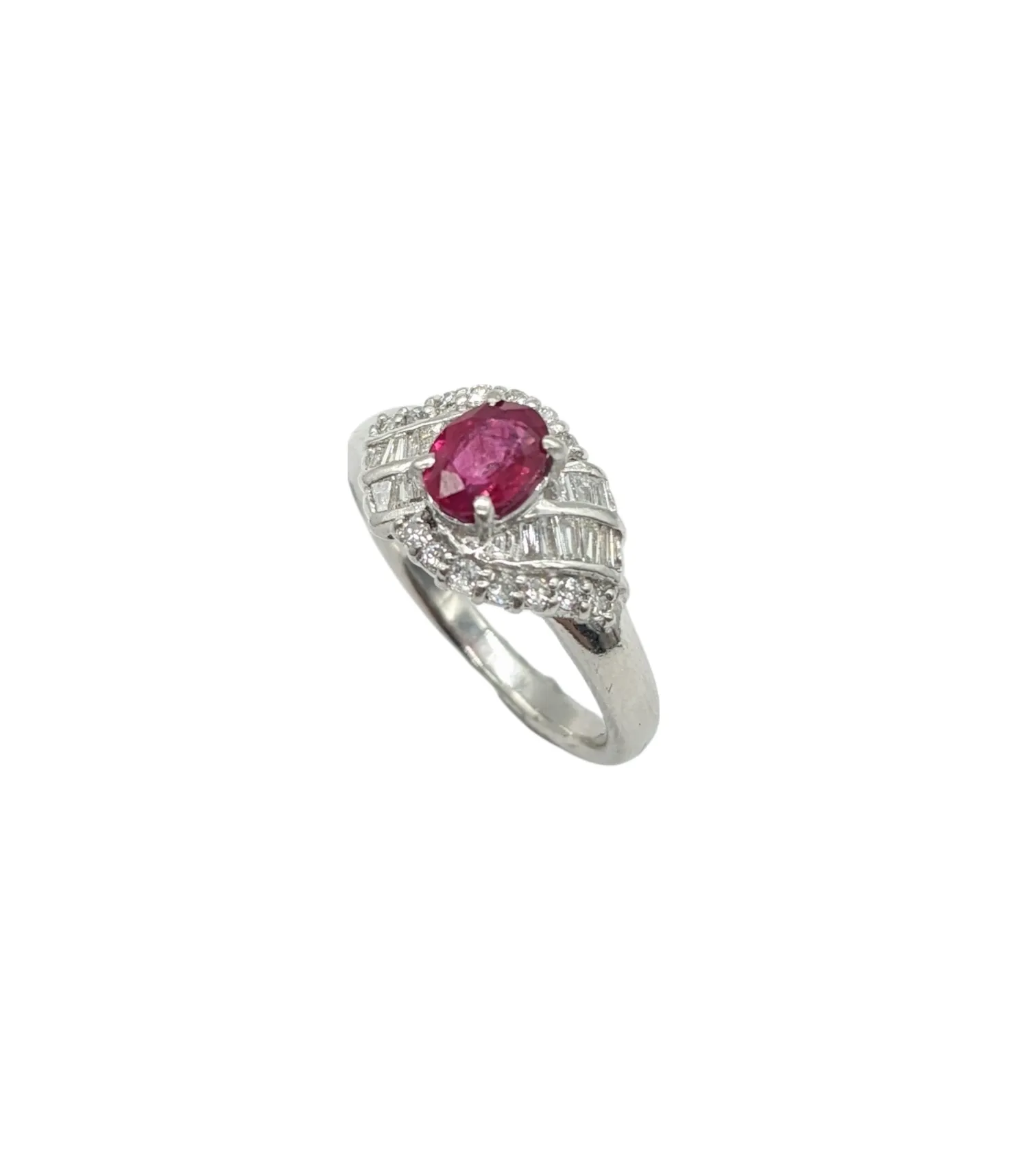 Ruby and Diamond Ladies Fashion Ring