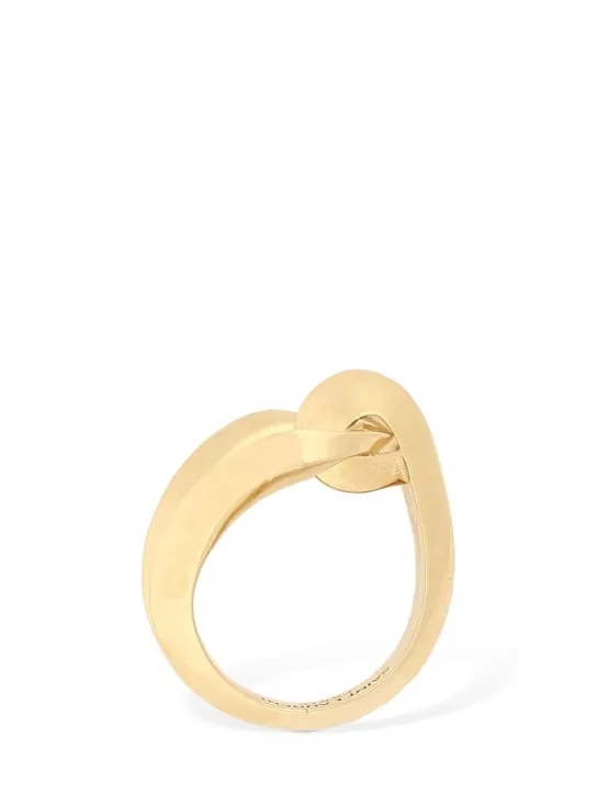 Saint Laurent   Brass loop ring 