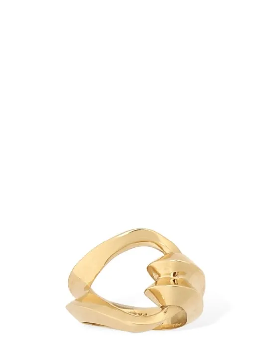 Saint Laurent   Brass loop ring 