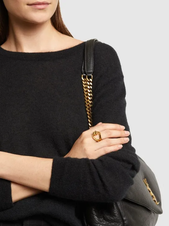 Saint Laurent   Brass loop ring 