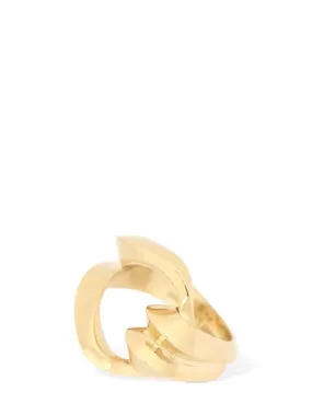 Saint Laurent   Brass loop ring 