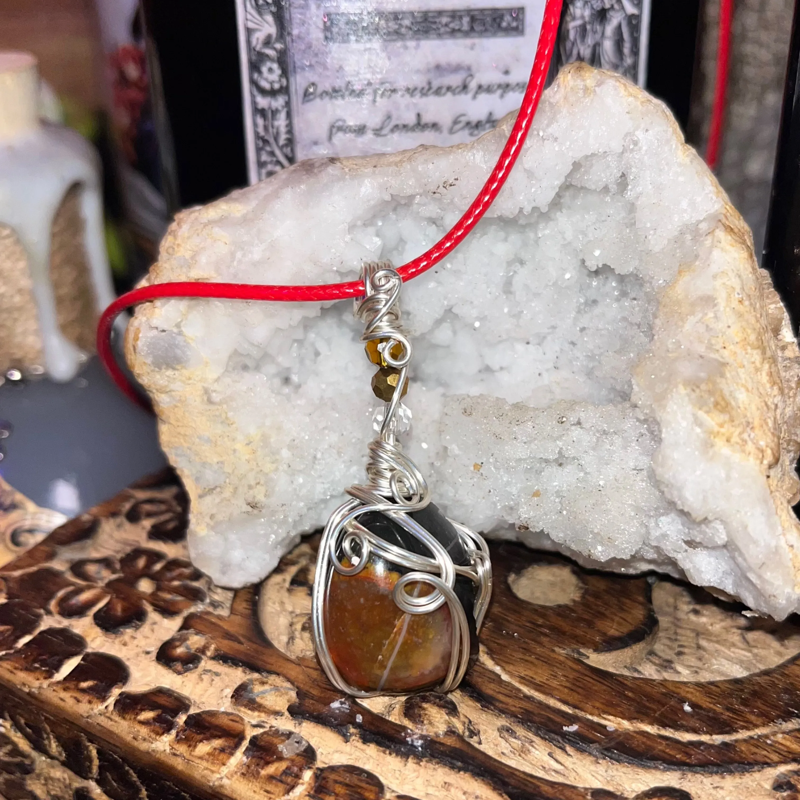 Sardonyx Crystal Necklace