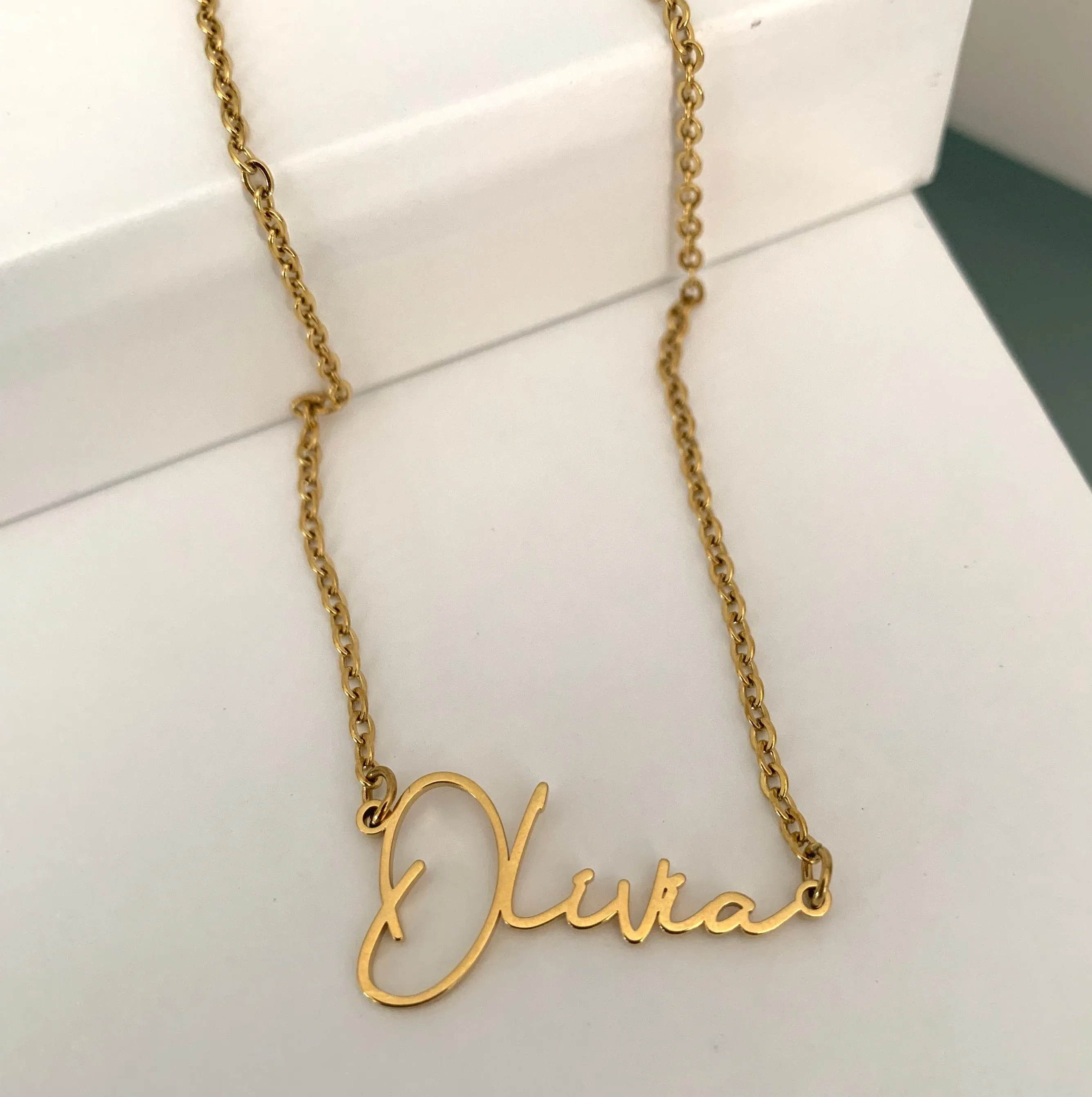 SCRIPT NAME NECKLACE