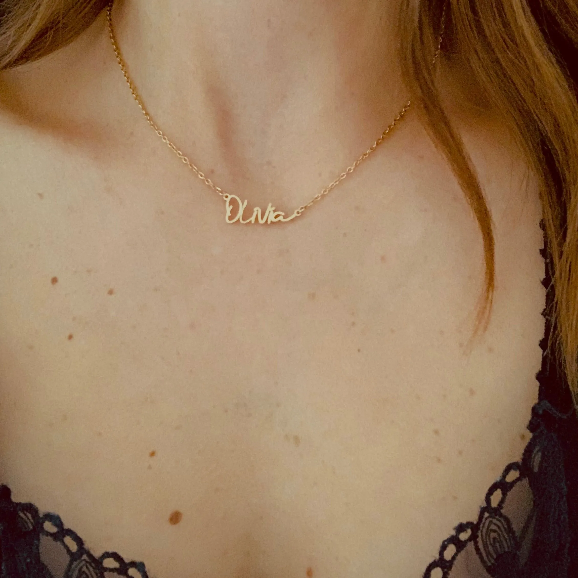 SCRIPT NAME NECKLACE