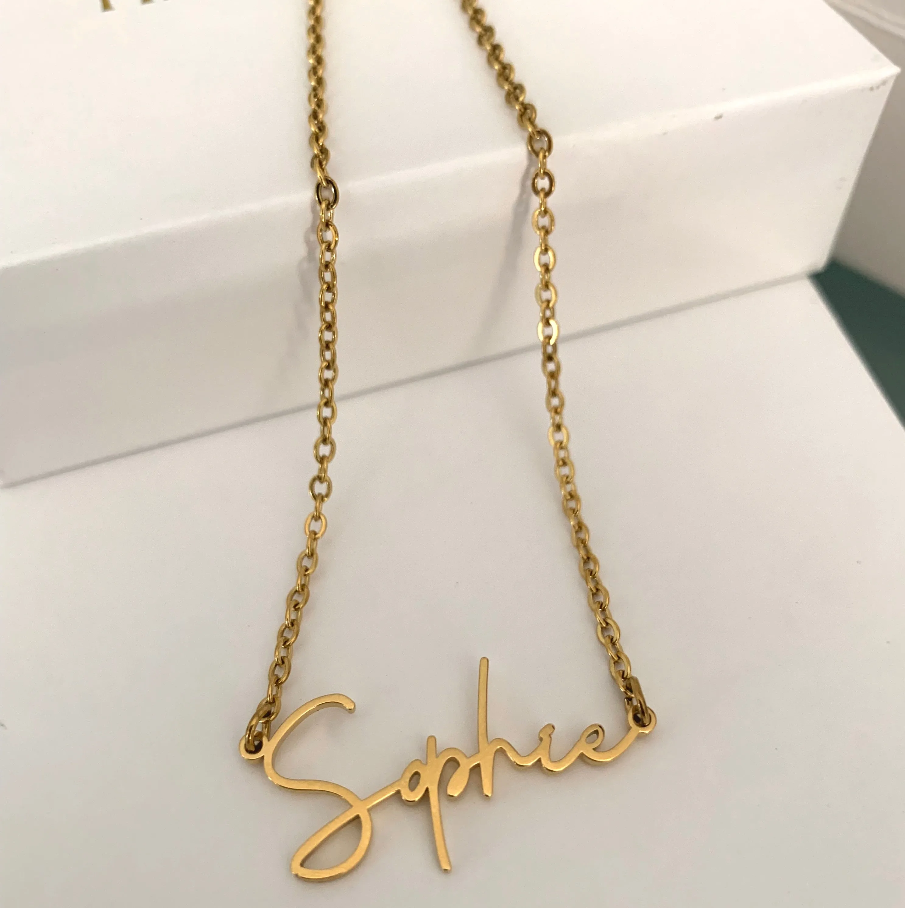 SCRIPT NAME NECKLACE