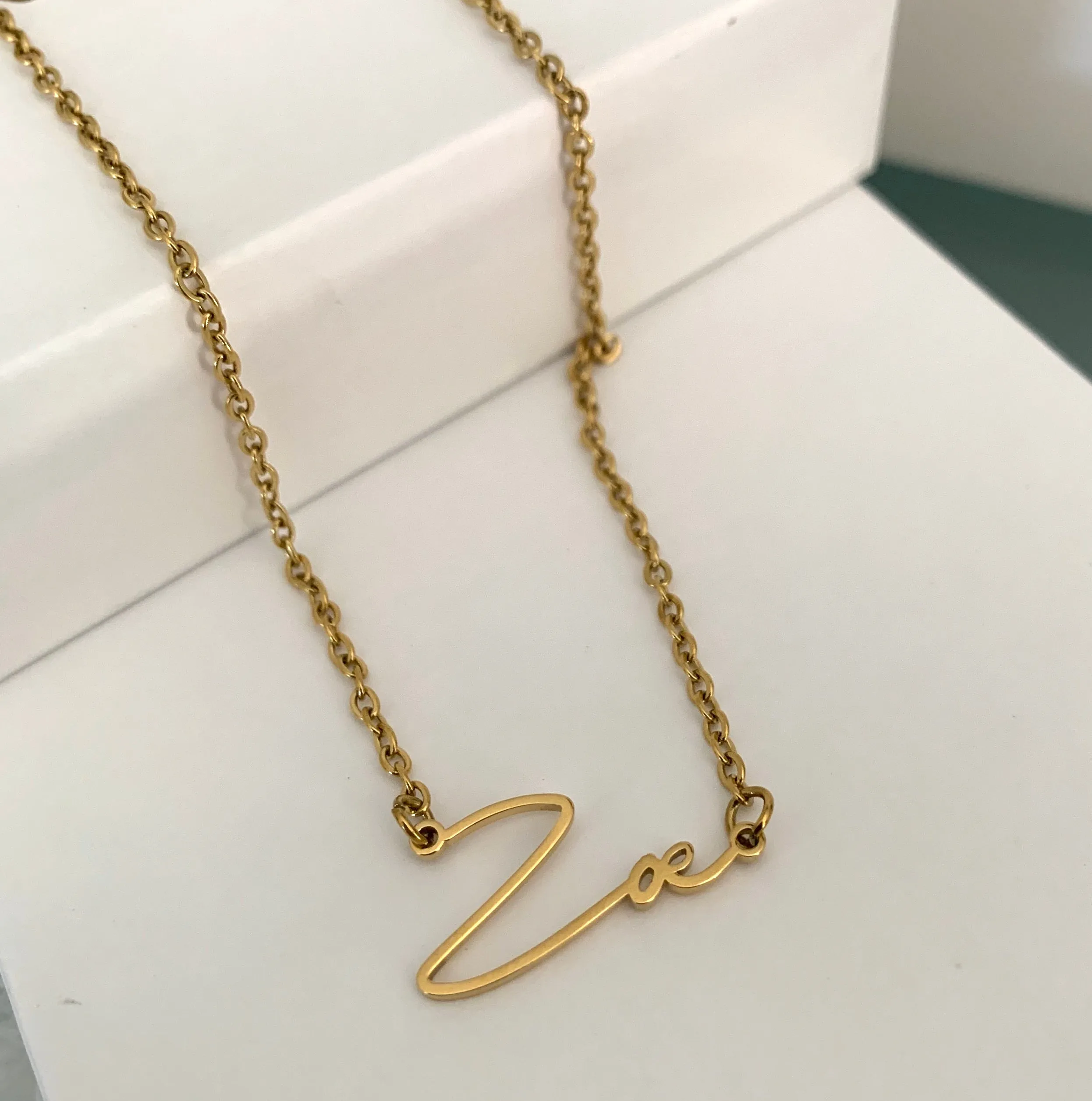 SCRIPT NAME NECKLACE